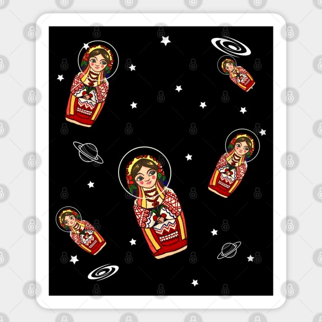 Space Matryoshka Magnet by Starlight Tales